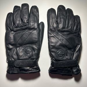 Men’s Harley Davidson Leather Gortex Gloves.  Size Large.